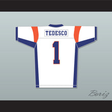 Load image into Gallery viewer, Harmon Tedesco 1 Blue Mountain State Goats White Football Jersey