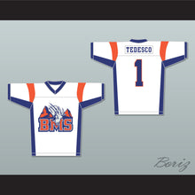 Load image into Gallery viewer, Harmon Tedesco 1 Blue Mountain State Goats White Football Jersey