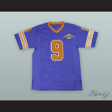 Load image into Gallery viewer, Bobby Boucher 9 Mud Dogs Blue Football Jersey with Bourbon Bowl Patch