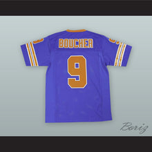 Load image into Gallery viewer, Bobby Boucher 9 Mud Dogs Blue Football Jersey with Bourbon Bowl Patch
