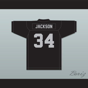 Bo Jackson 34 BO Black Football Jersey Sesame Street