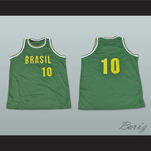 Load image into Gallery viewer, Brasil 10 National Team Green Basketball Jersey