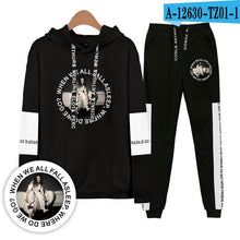 Load image into Gallery viewer, BTS 2D Billie Eilish Print High Quality 2019 New Fashion Women's  Two Pieces Set Hip Pop sweatshirts and sport pants Plus Size