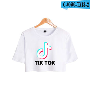 BTS Tik tok software 2019 New Tops Print Summer Short sleeve T-shirt Women Sexy Clothes Hot Sale Casual Harajuku Plus Size