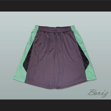 Load image into Gallery viewer, Grey Light Green and Black Basketball Shorts