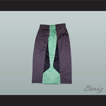 Load image into Gallery viewer, Grey Light Green and Black Basketball Shorts