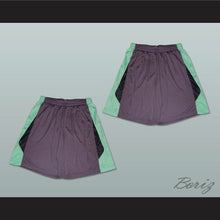 Load image into Gallery viewer, Grey Light Green and Black Basketball Shorts