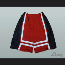 Load image into Gallery viewer, Red Black and White Basketball Shorts