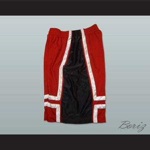 Red Black and White Basketball Shorts