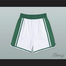 Load image into Gallery viewer, White and Green Basketball Shorts