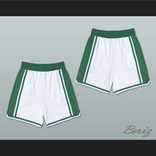 Load image into Gallery viewer, White and Green Basketball Shorts