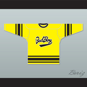 Notorious B.I.G. 97 Bad Boy Yellow Hockey Jersey