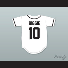 Load image into Gallery viewer, Biggie Smalls 10 Bad Boy White Baseball Jersey