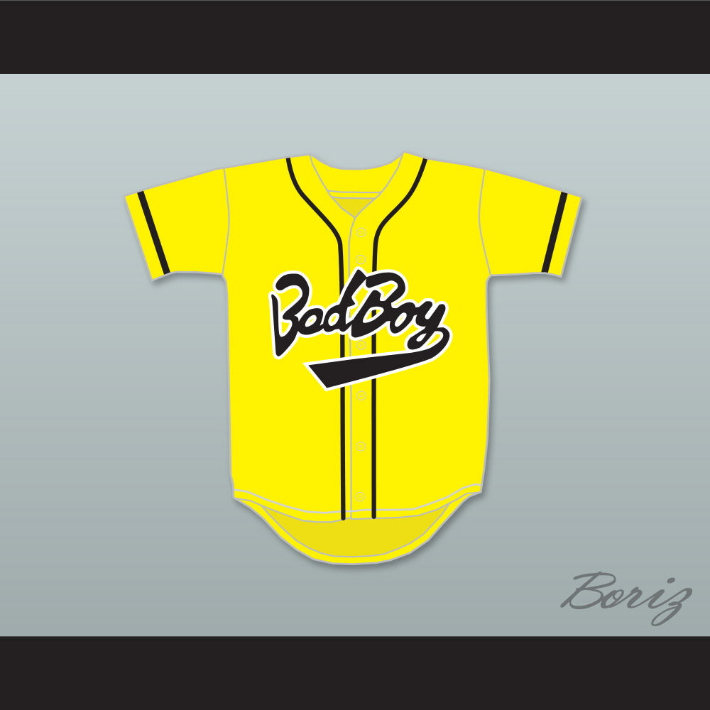 Biggie Smalls 10 Bad Boy Yellow Baseball Jersey
