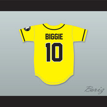 Load image into Gallery viewer, Biggie Smalls 10 Bad Boy Yellow Baseball Jersey with 20 Years Patch