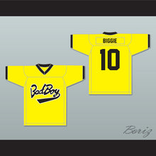 Load image into Gallery viewer, Biggie Smalls 10 Bad Boy Yellow Football Jersey