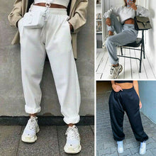 Load image into Gallery viewer, Baggy Trousers Harem Pants Sweatpants Jogger Stretch Elastic High Waist Women Ladies Autumn Gym Sports Jogger Dance Pants