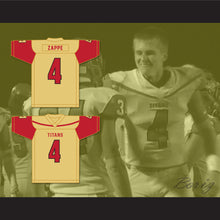 Load image into Gallery viewer, Bailey Zappe 4 Victoria East High School Titans Old Gold Football Jersey 2