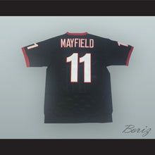Load image into Gallery viewer, Baker Mayfield 11 Lake Travis High School Cavaliers Black Football Jersey