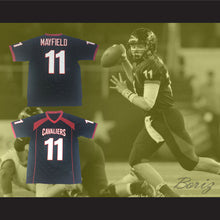 Load image into Gallery viewer, Baker Mayfield 11 Lake Travis High School Cavaliers Black Football Jersey