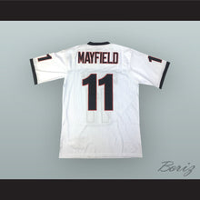 Load image into Gallery viewer, Baker Mayfield 11 Lake Travis High School Cavaliers White Football Jersey