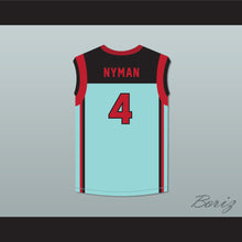 Load image into Gallery viewer, Nyman 4 Charlotte Banshees Home Basketball Jersey with WUBA Patch Juwanna Mann