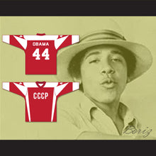 Load image into Gallery viewer, Barack Obama 44 CCCP Red Hockey Jersey