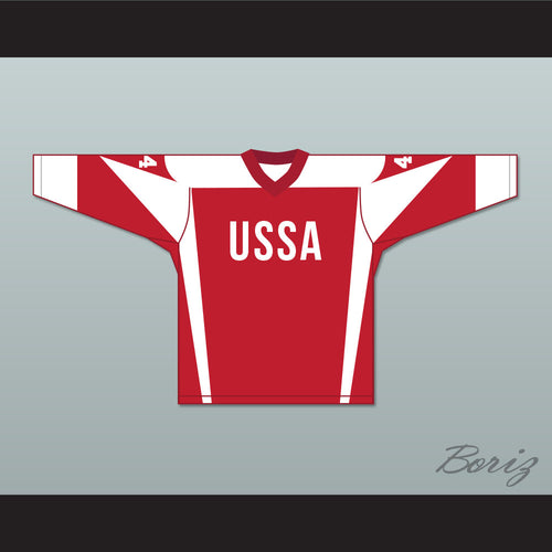 Barack Obama 44 USSA Red Hockey Jersey