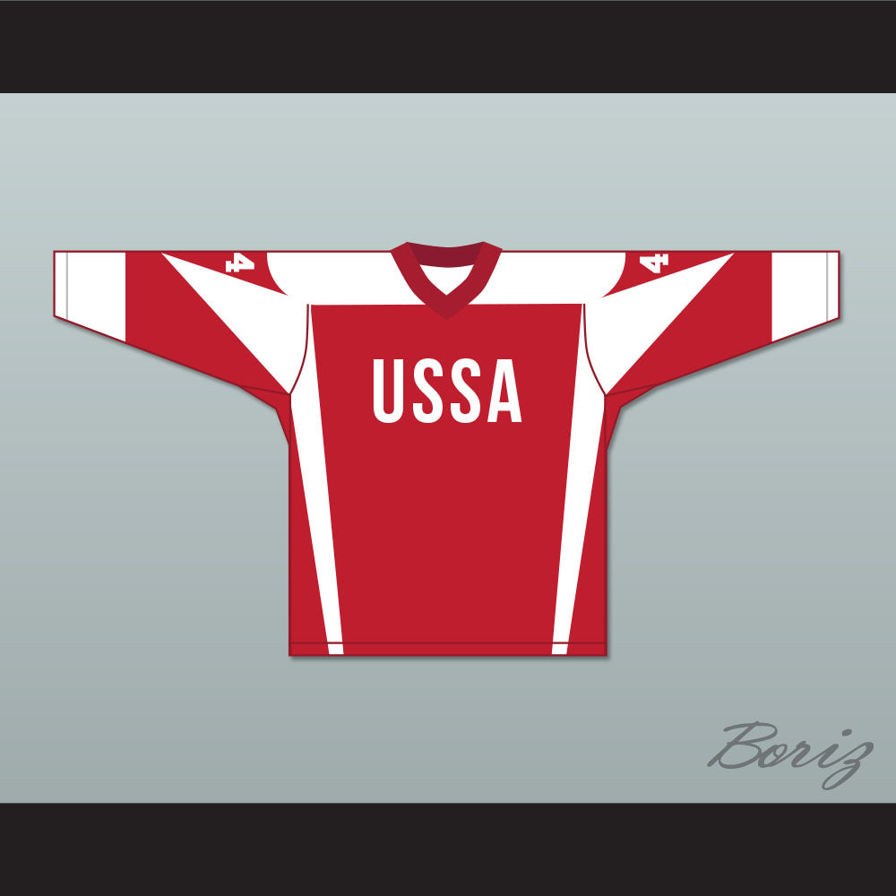 Barack Obama 44 USSA Red Hockey Jersey