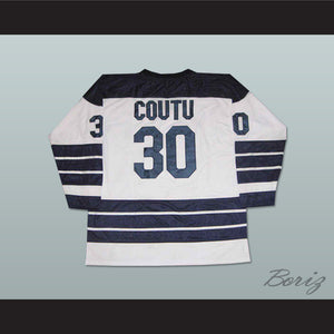 Richard Coutu 30 Cleveland Barons White Hockey Jersey