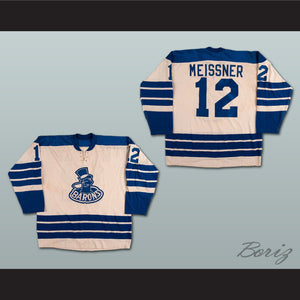 Barrie Meissner 12 Cleveland Barons Hockey Jersey