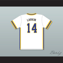 Load image into Gallery viewer, Barry Larkin 14 Archbishop Moeller High School Crusaders White Baseball Jersey 2