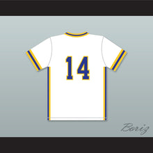 Load image into Gallery viewer, Barry Larkin 14 Archbishop Moeller High School Crusaders White Baseball Jersey 1