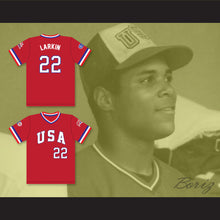 Load image into Gallery viewer, Barry Larkin 22 1984 USA Team Red Baseball Jersey