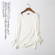 Load image into Gallery viewer, Basic T Shirt Women Long Sleeve Womens Tops Spring Autumn Tee Shirt Women Korean Style T-Shirt Cotton New Plus Size Tshirt D107