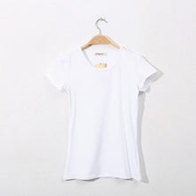 Load image into Gallery viewer, Basic T-Shirt Women Short Sleeve O-Neck Casual Camiseta Feminina Black White Summer Solid Color T Shirt Slim Tee Shirt