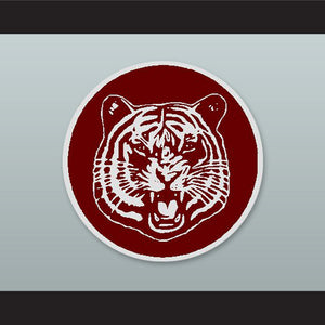 Bayside High School Tigers Maroon and White Lab Leather Varsity Letterman Jacket