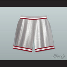 Load image into Gallery viewer, Saved By The Bell Bayside Tigers High School Silver Basketball Shorts Includes Tiger Patch
