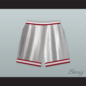 Saved By The Bell Bayside Tigers High School Silver Basketball Shorts Includes Tiger Patch