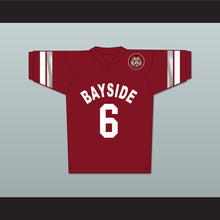 Load image into Gallery viewer, AC Slater 6 Bayside Tigers High School Maroon Football Jersey Includes Tiger Patch