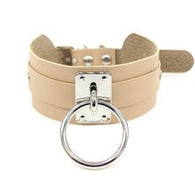 Load image into Gallery viewer, Bdsm Collar Fetish Pu Leather Female Sex Slave Collar Necklace Bdsm Bondage Sex Toys for Woman Restraints Choker Punk Night Club