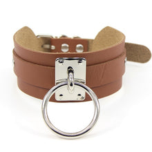 Load image into Gallery viewer, Bdsm Collar Fetish Pu Leather Female Sex Slave Collar Necklace Bdsm Bondage Sex Toys for Woman Restraints Choker Punk Night Club
