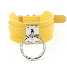 Load image into Gallery viewer, Bdsm Collar Fetish Pu Leather Female Sex Slave Collar Necklace Bdsm Bondage Sex Toys for Woman Restraints Choker Punk Night Club
