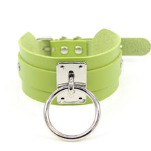 Load image into Gallery viewer, Bdsm Collar Fetish Pu Leather Female Sex Slave Collar Necklace Bdsm Bondage Sex Toys for Woman Restraints Choker Punk Night Club