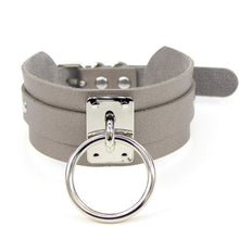 Load image into Gallery viewer, Bdsm Collar Fetish Pu Leather Female Sex Slave Collar Necklace Bdsm Bondage Sex Toys for Woman Restraints Choker Punk Night Club