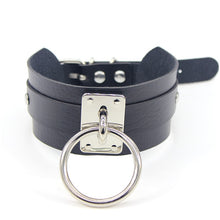 Load image into Gallery viewer, Bdsm Collar Fetish Pu Leather Female Sex Slave Collar Necklace Bdsm Bondage Sex Toys for Woman Restraints Choker Punk Night Club