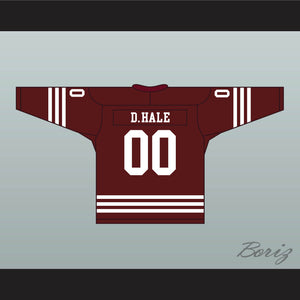 Derek Hale 00 Beacon Hills Cyclones Hockey Jersey Teen Wolf TV Series Maroon