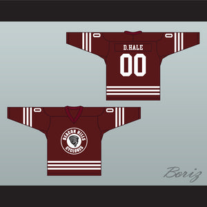 Derek Hale 00 Beacon Hills Cyclones Hockey Jersey Teen Wolf TV Series Maroon