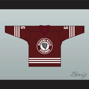 Danny Mahealani 6 Beacon Hills Cyclones Hockey Jersey Teen Wolf TV Series Maroon