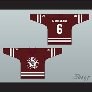 Danny Mahealani 6 Beacon Hills Cyclones Hockey Jersey Teen Wolf TV Series Maroon